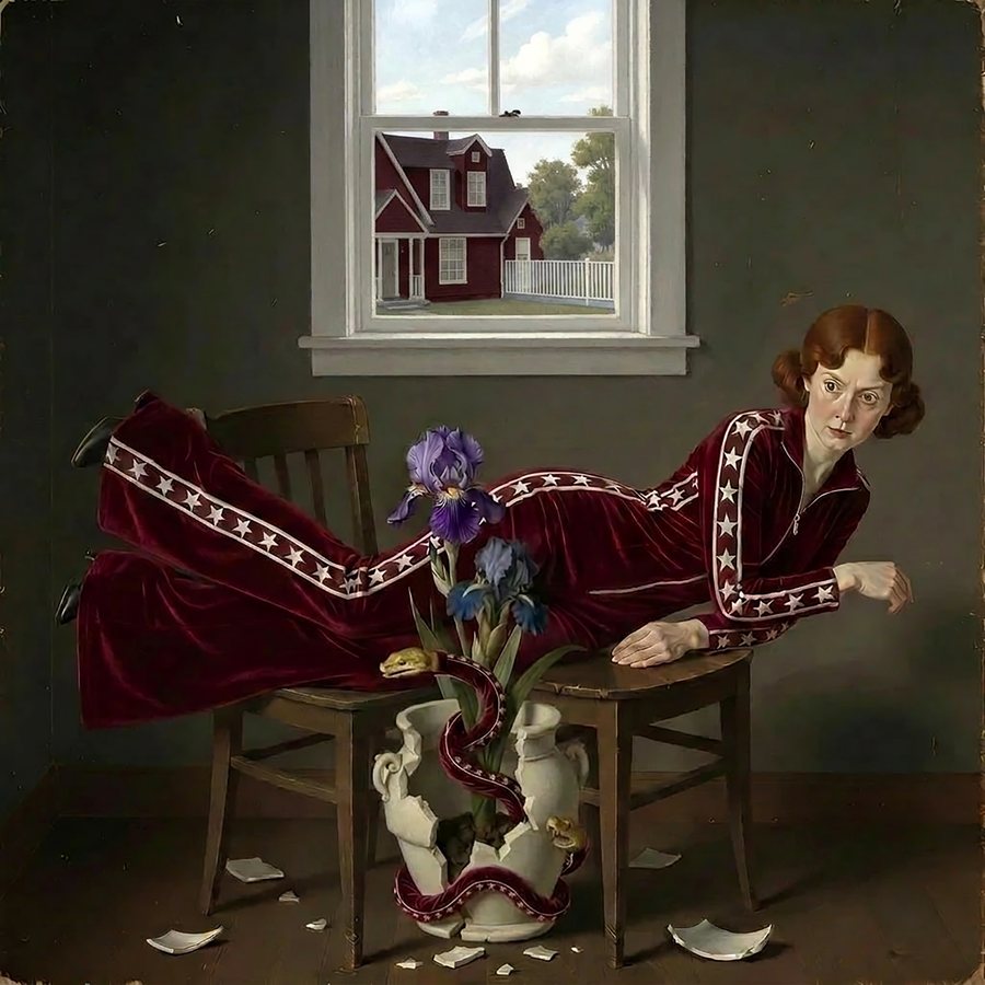 The Mechanical Saint — painting by Von Wolfe